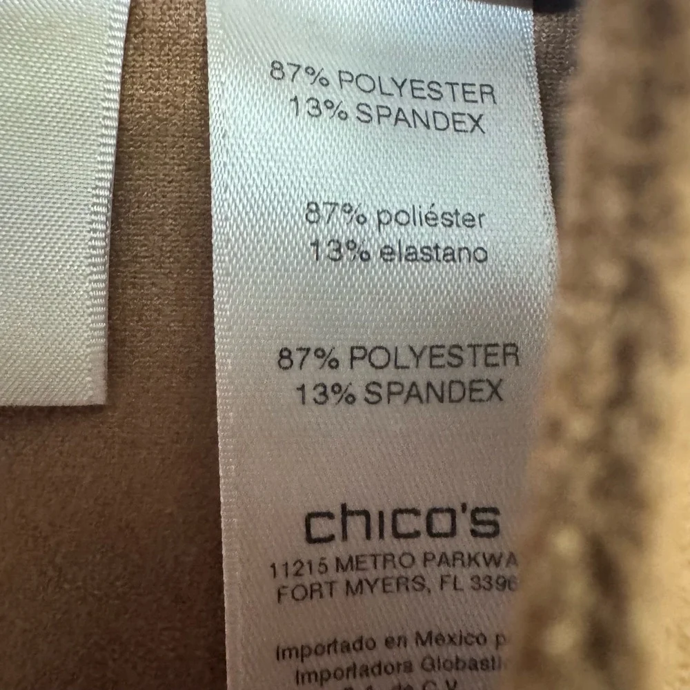 CHICO'S Faux Suede Jacket - Picture 3 of 5